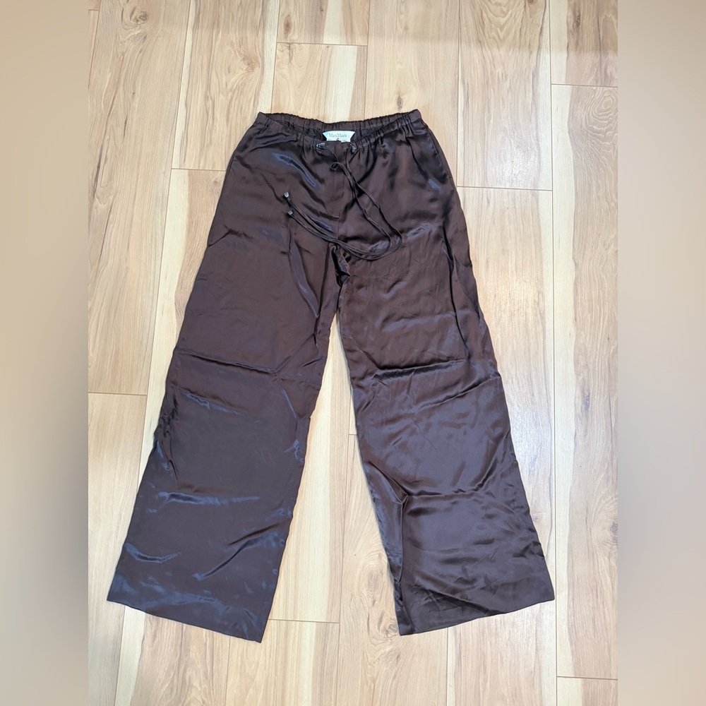 MaxMara 90’s Silky Wide-Leg Lounge Pants